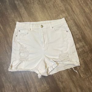 White super stretch high waisted American Eagle Shorts